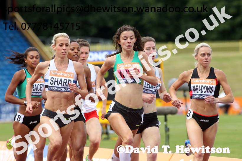 Womens 800 metres, 2014 Sainsbury's British Championships. Photo: David T. Hewitson/Sports for All Pics